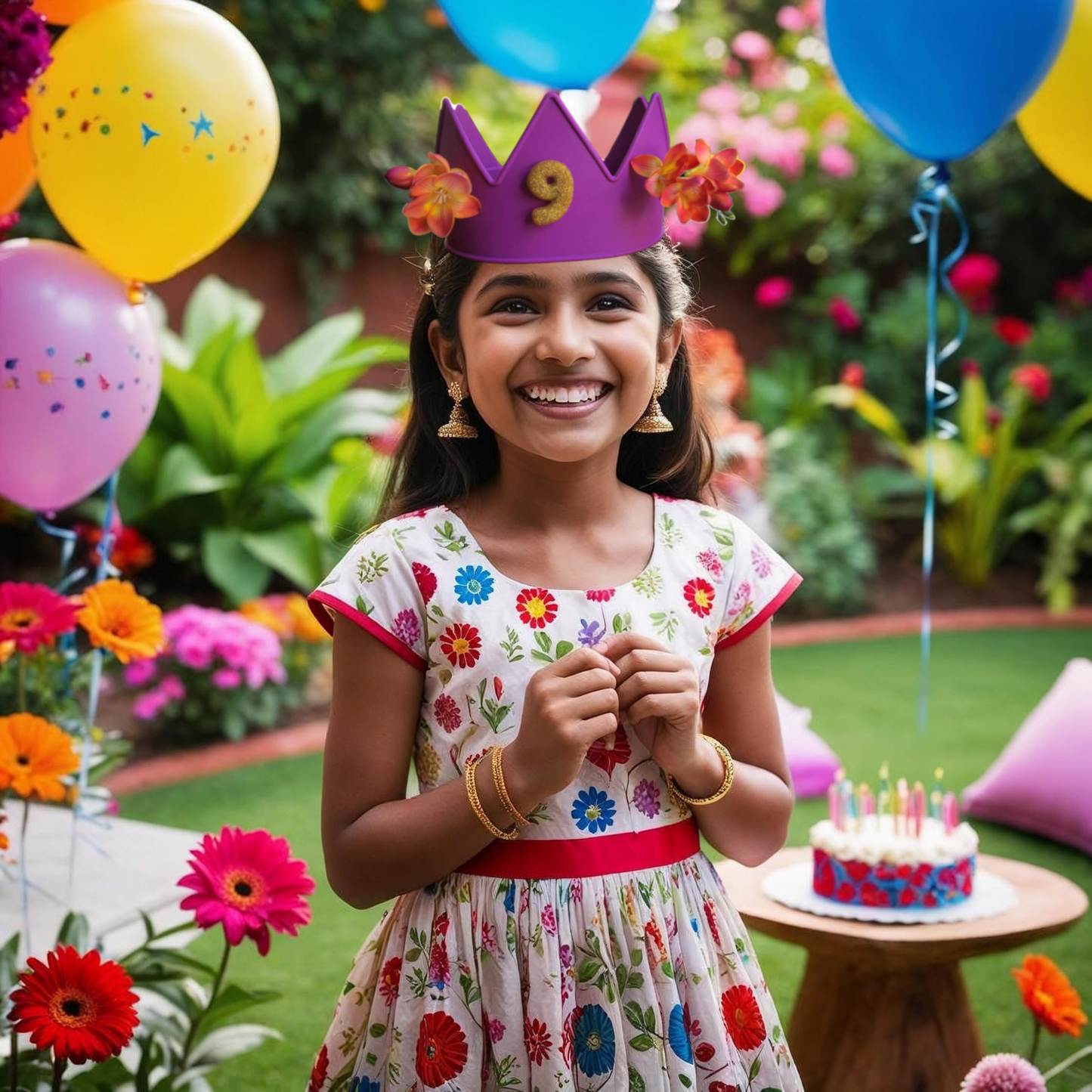 Cutie Crowns™ Kids Adjustable Dress Up & Birthday Party Crown – Purple