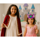 Cutie Crowns™ Kids Crown Bundle – Purple Adjustable Silicone Crown with Flower & Birthday Number Charms