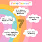Cutie Crowns™ Gold Number Shoe Charms – Birthday Crown (9-Pack, Numbers 2-10)
