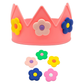 Pink Crown + Flower Charms