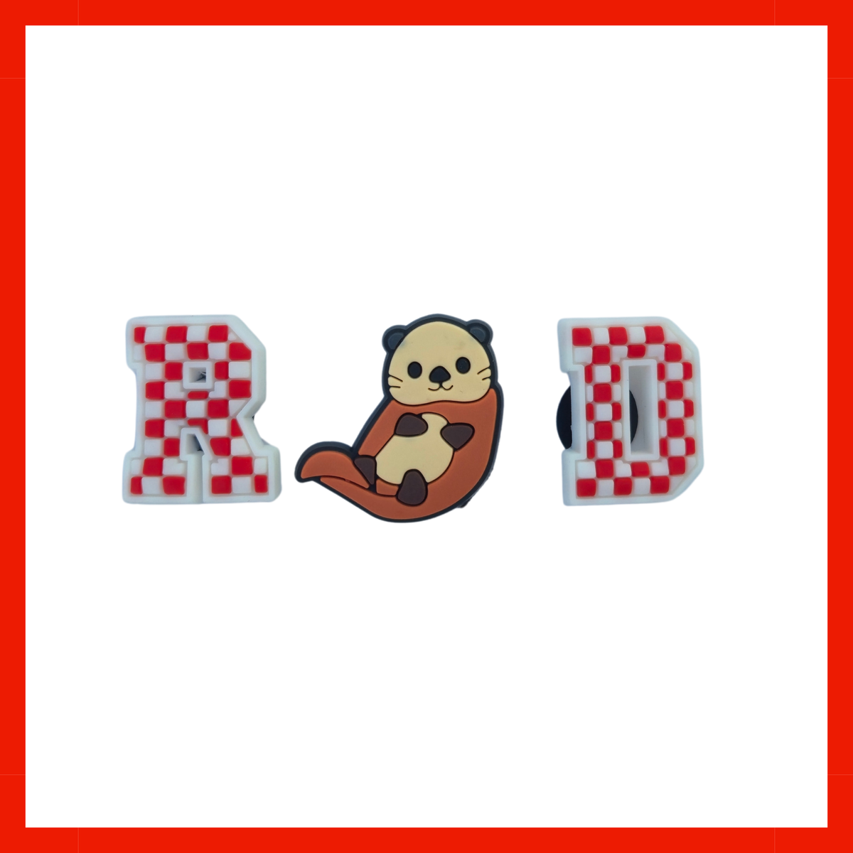 School Mascot Charms for Cutie Crowns or Crocs. School Letters and an adorable Otter. 